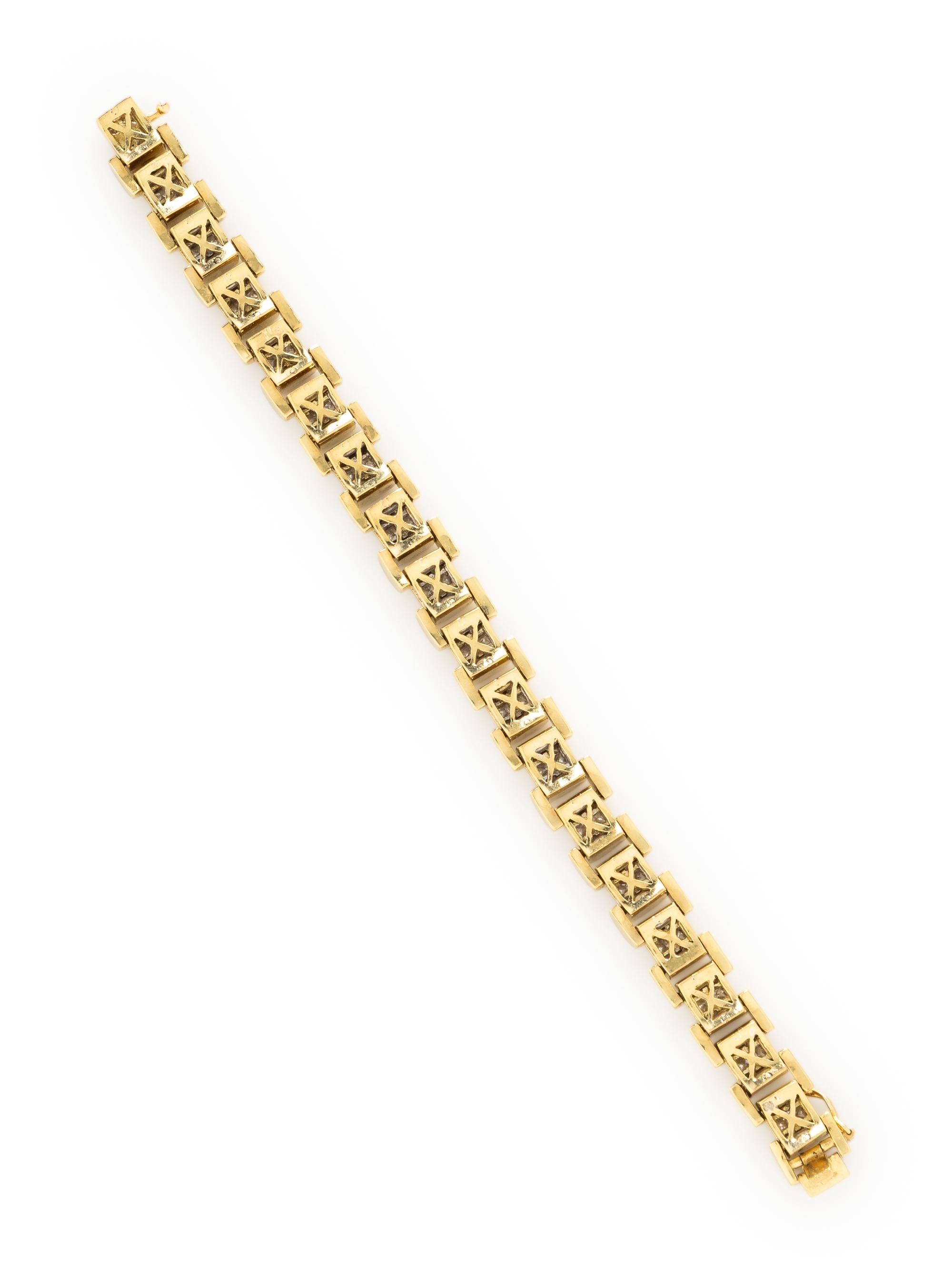 DIAMOND AND YELLOW GOLD BRACELET