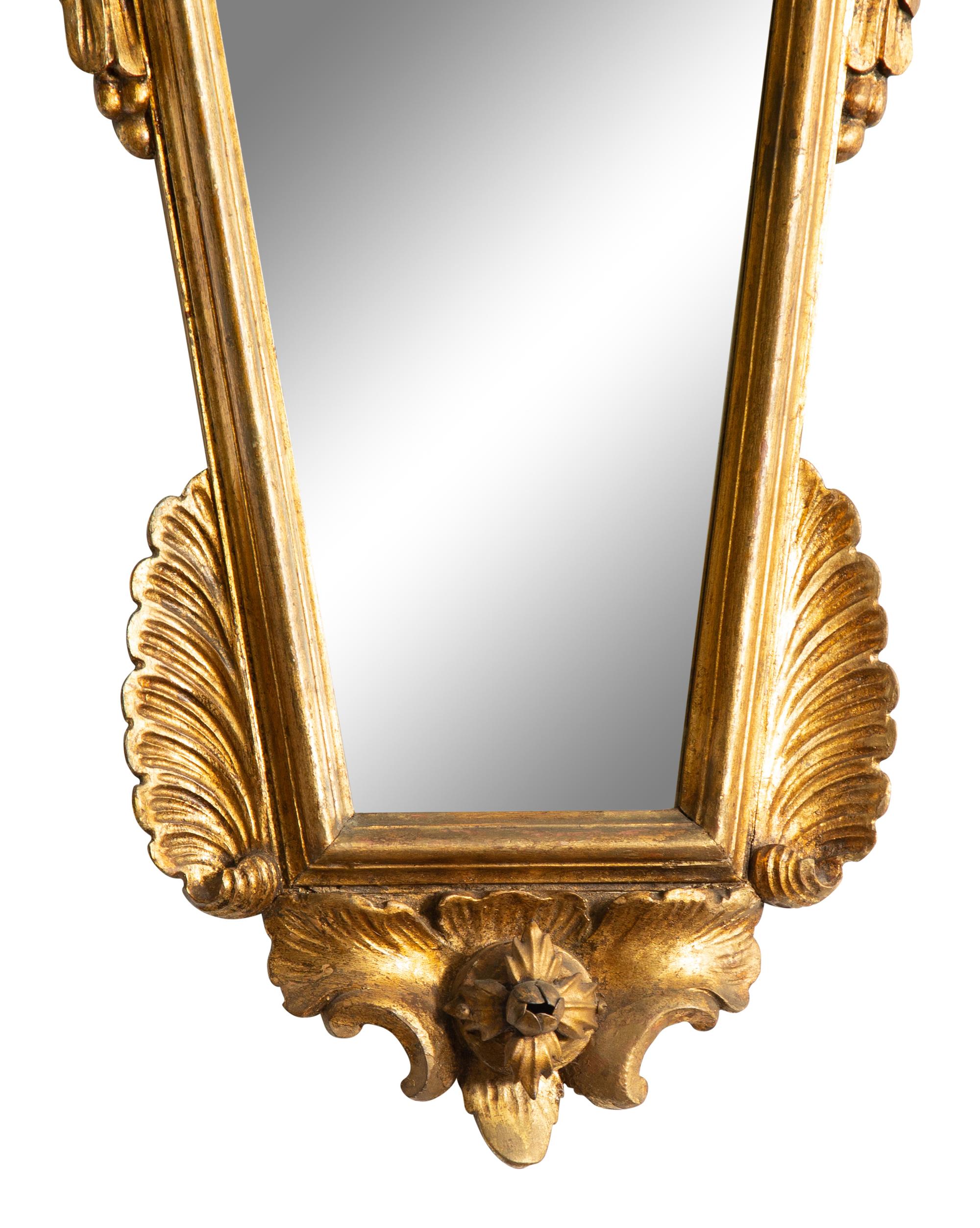 A Pair of Italian Giltwood Mirrors