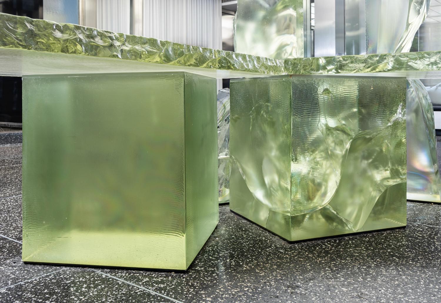 Frank Gehry (American, 1929–2025) — Icehenge Desk from the lobby of the Inland Steel Building