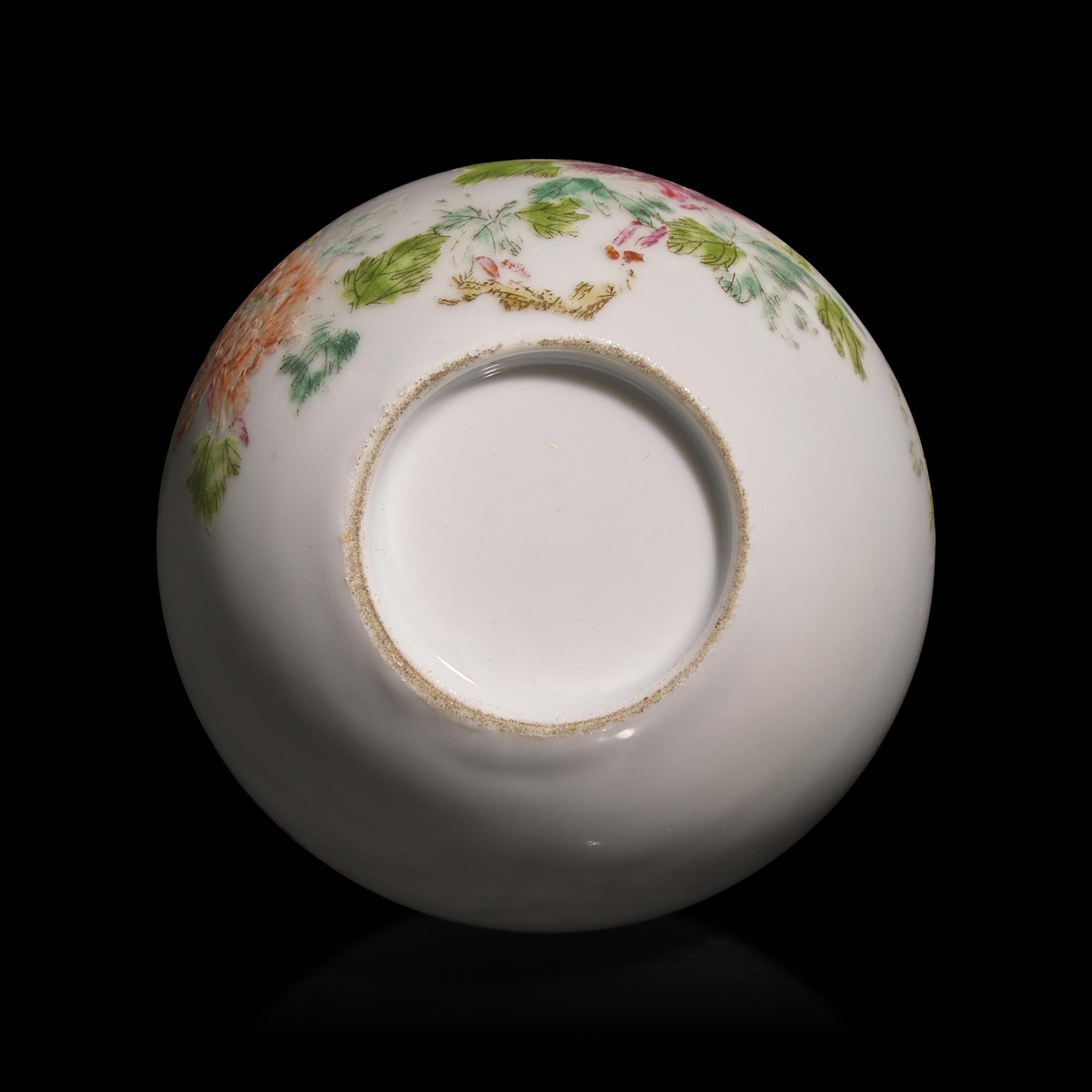 A Small Chinese Enameled Porcelain Cabinet Vase, Tongzhi Four-Character Mark and Possibly of the Period — 或同治 粉彩花鳥紋小瓶