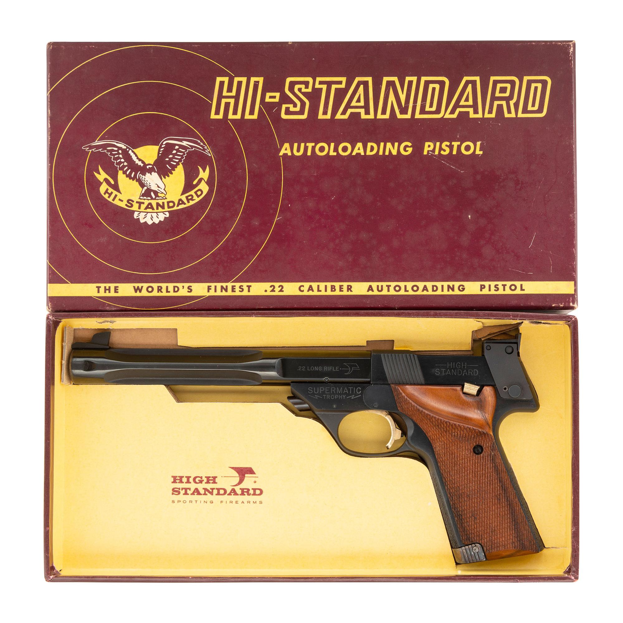 **High Standard Model 108 Military Supermatic Trophy Pistol in Factory Box