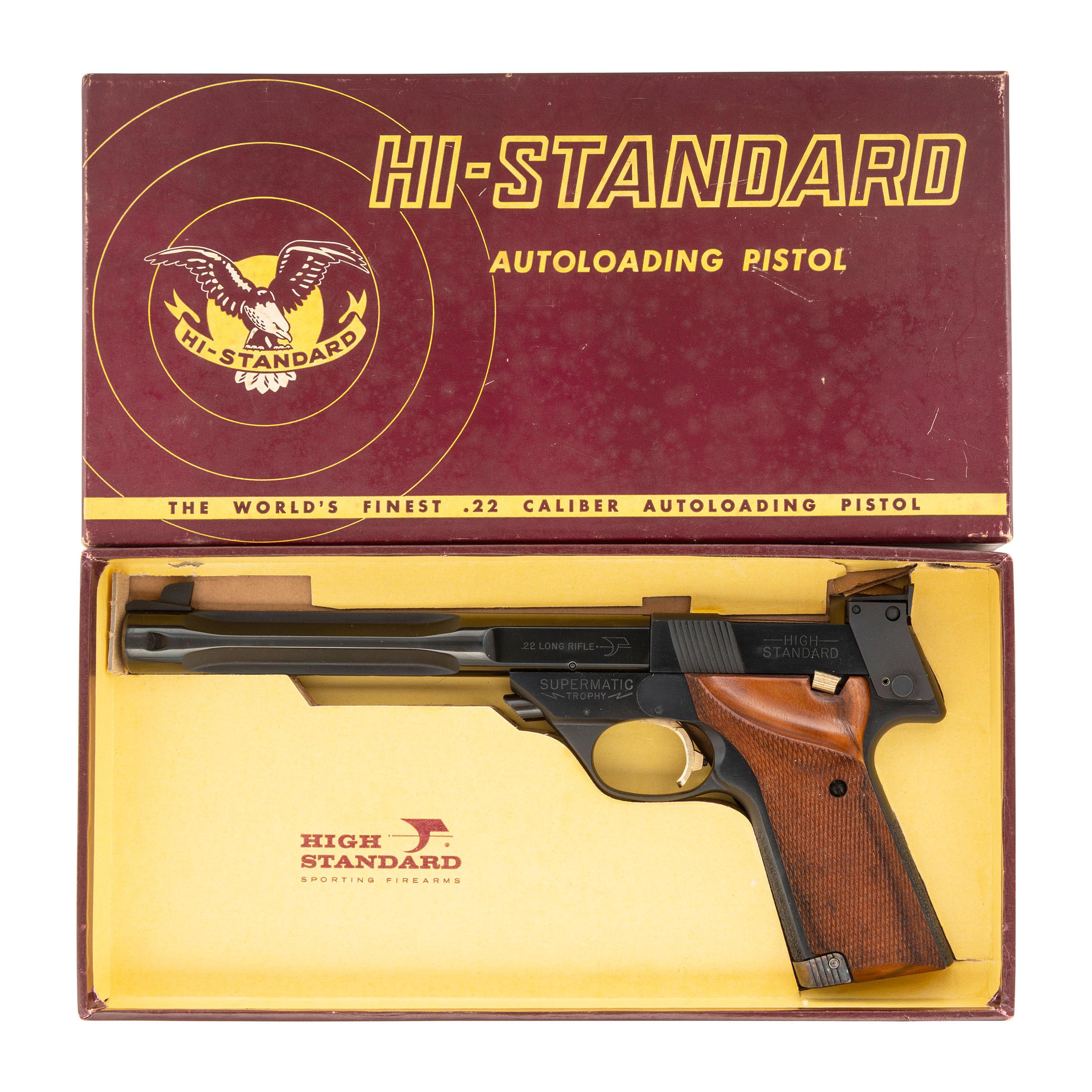 **High Standard Model 108 Military Supermatic Trophy Pistol in Factory Box