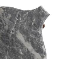 A Continental Carved Oak and Marble-Top Console Table