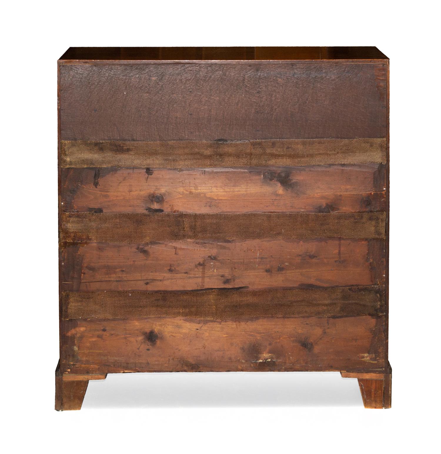 A George III Oak Slant-Front Bureau