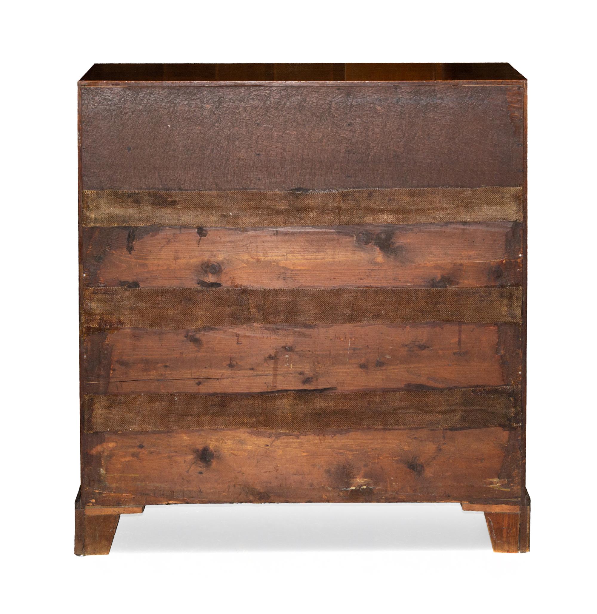 A George III Oak Slant-Front Bureau