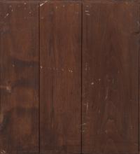 An English Primitive Burlwood Hanging Spice Cabinet