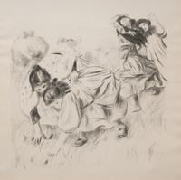 Enfants Jouant a la Balle , ca. 1900