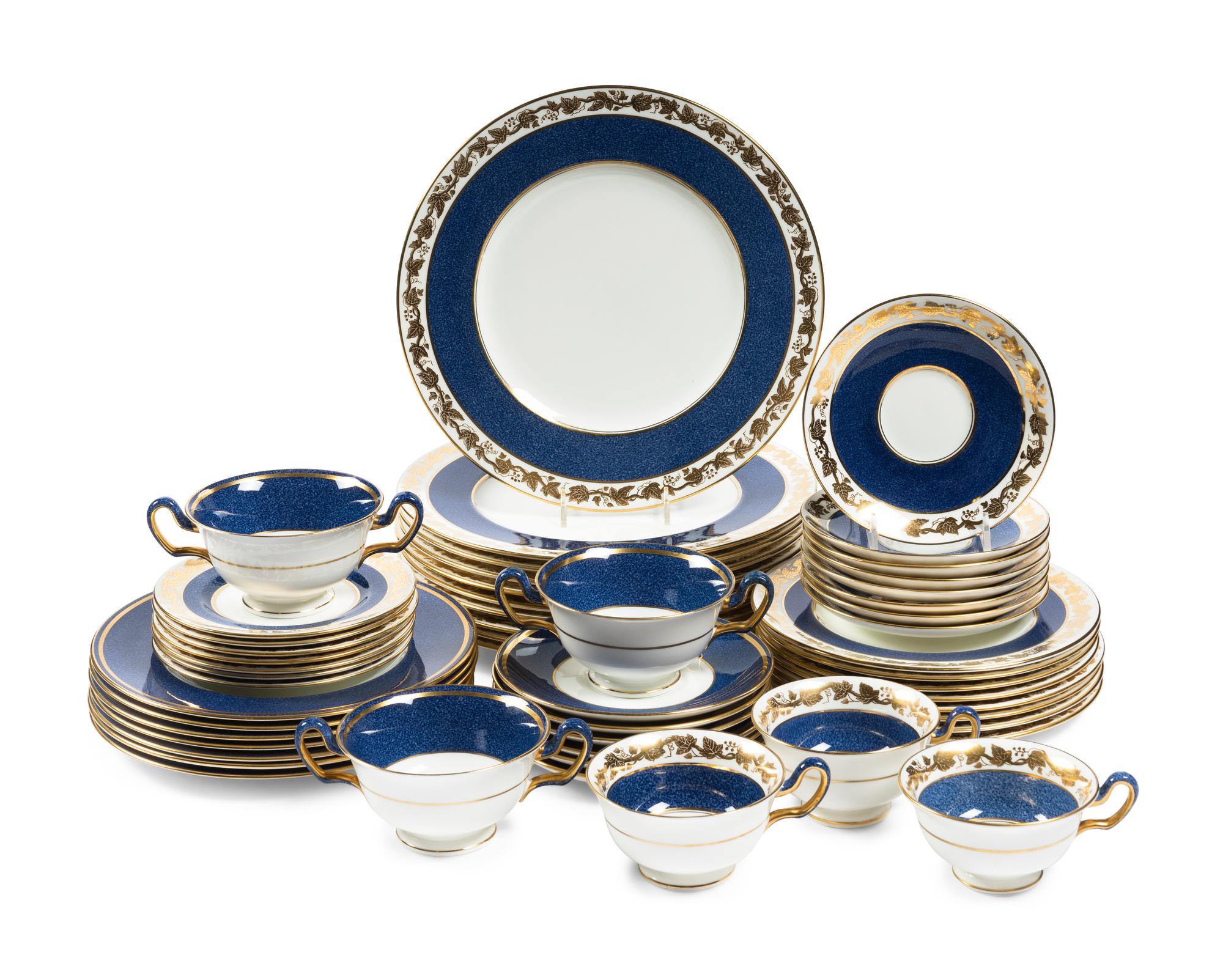 A Wedgwood Porcelain Dinner Service