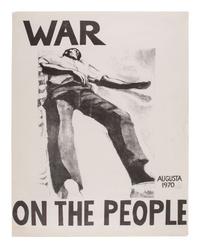 [AFRICAN AMERICANA - PROTEST]. MAHLER, Lucy, artist. War on the People . Augusta, GA, 1970.