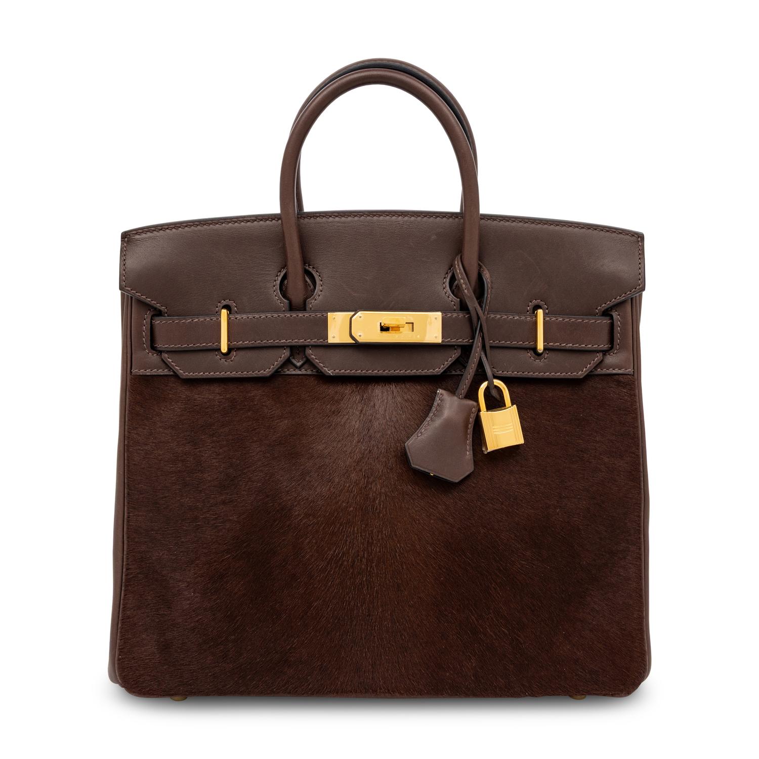 Hermès, Limited Edition HAC Birkin 28 in Pony Hair & Swift Leather