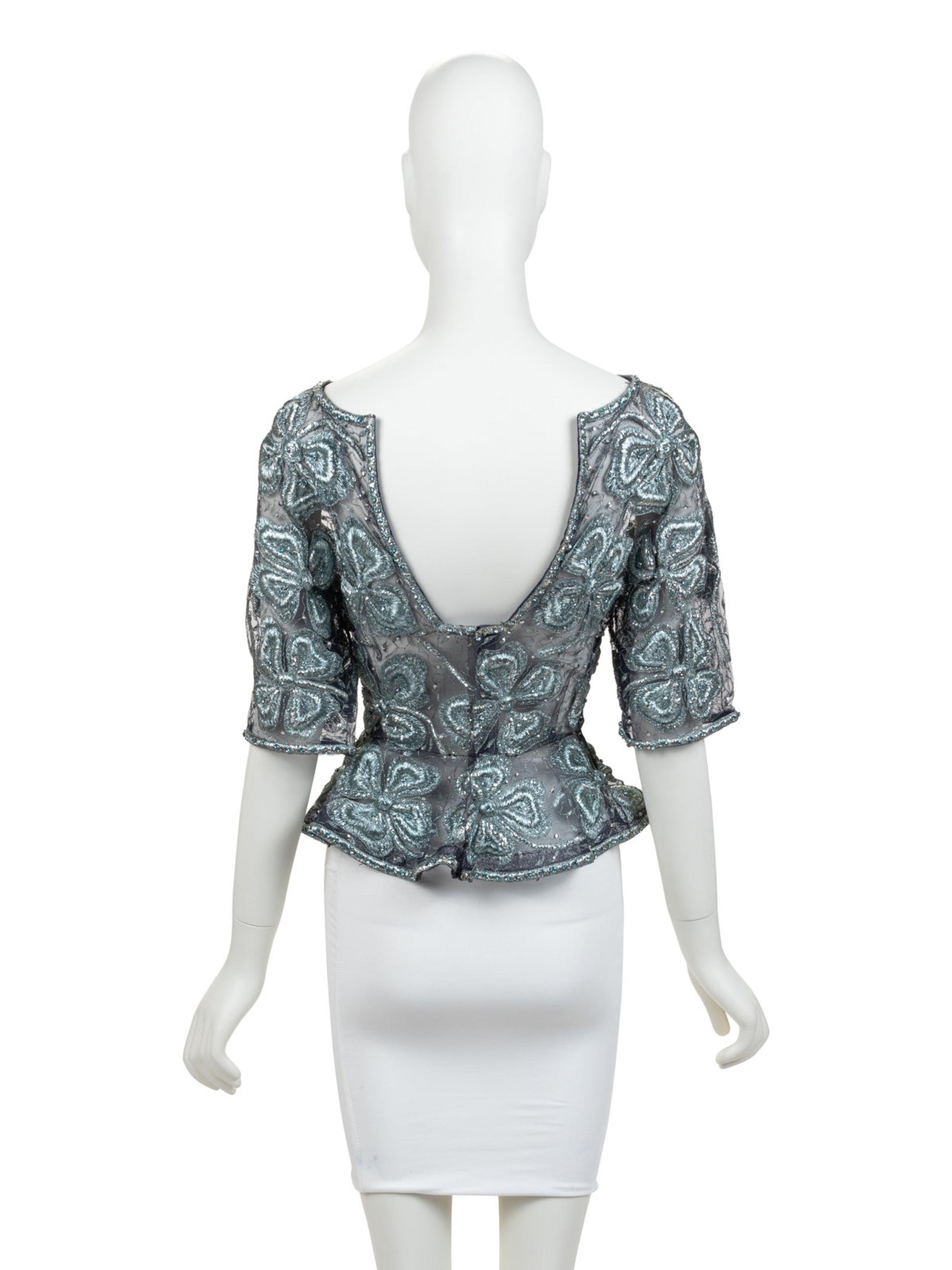 Unlabelled Givenchy Top Worn by Actress Carroll Baker, with Two Associated Photographs, 1962