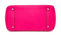 An Hermes Rose Tyrien Candy 35cm Birkin Handbag, 14" x 10" x 7".
