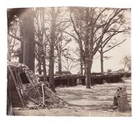 [CIVIL WAR]. O'SULLIVAN, Timothy H., (1840-1882), photographer. Interior of Fort Stedman, in front of Petersburg, Virginia . April-May 1865.