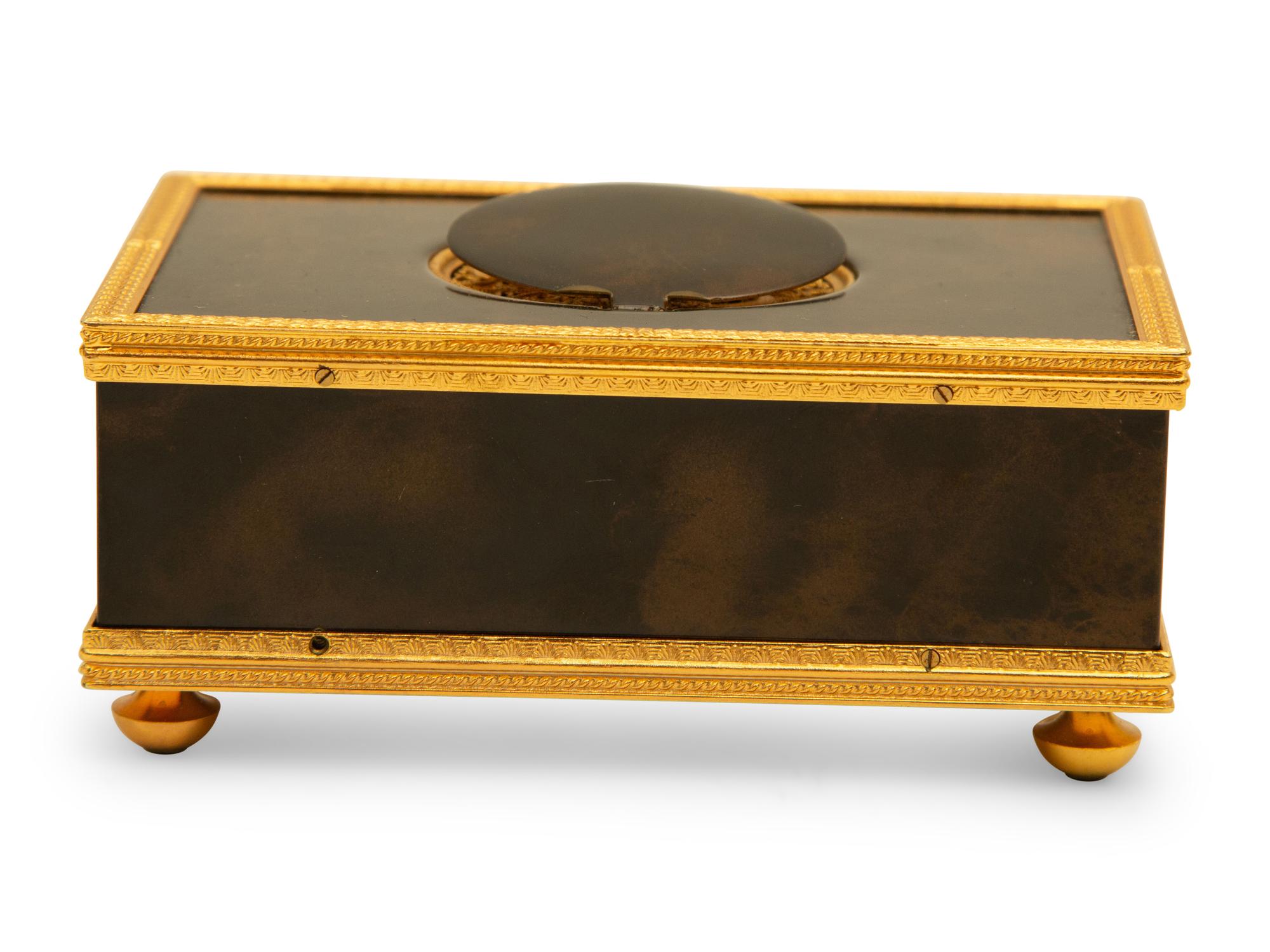 A Swiss Reuge Music Box with Bird Automaton and Clock — 20th Century