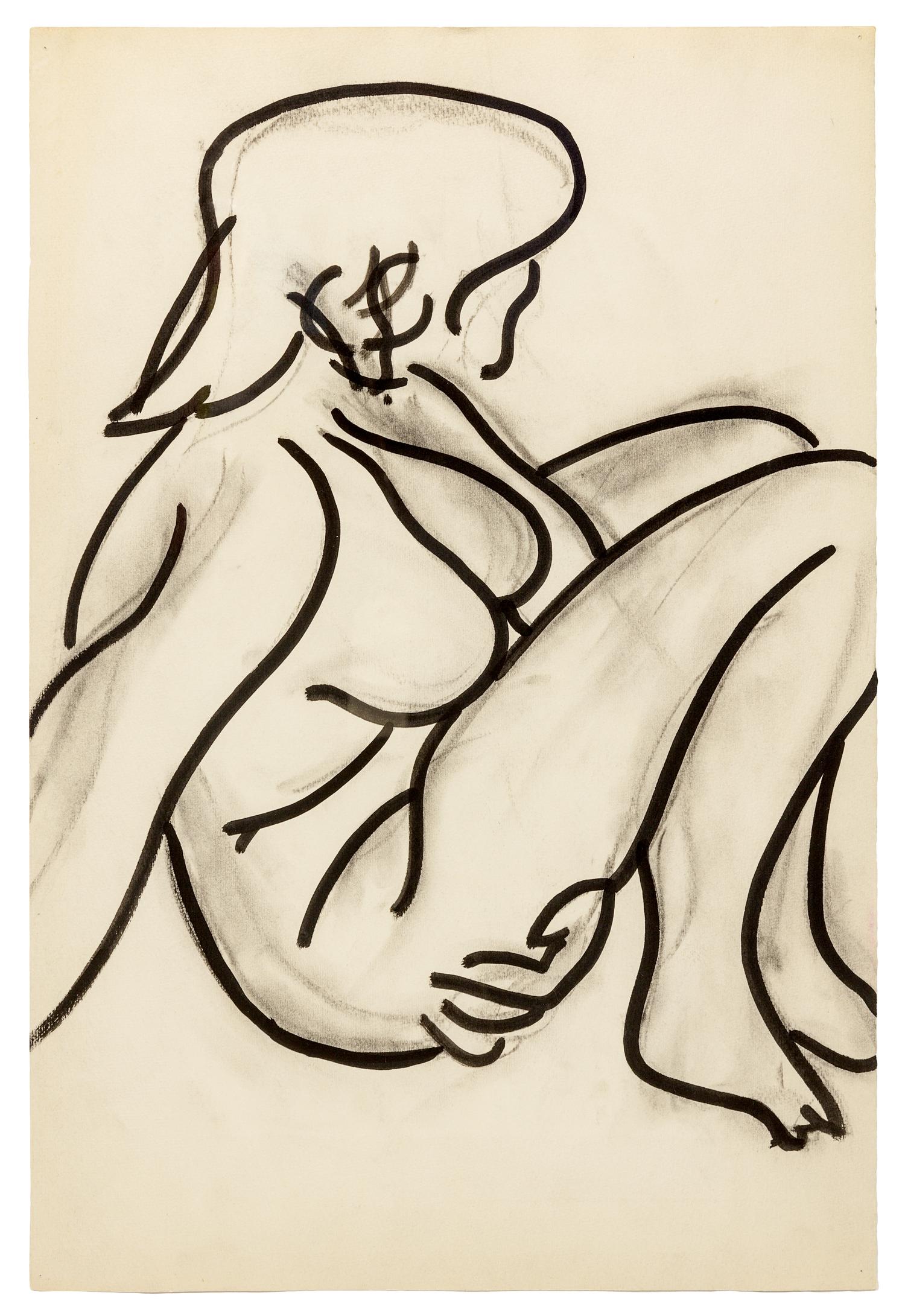 Untitled (Seated Nude and Vignettes from Above)