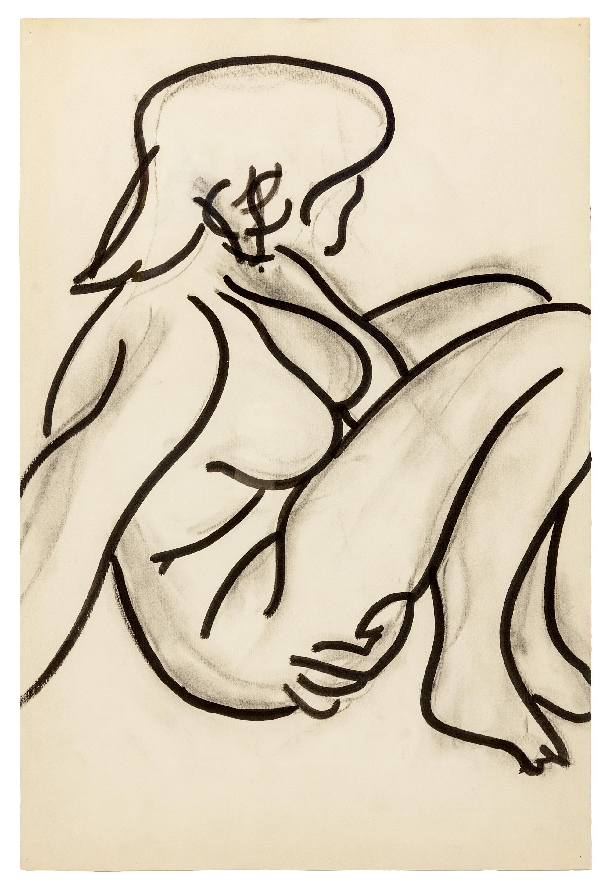 Untitled (Seated Nude and Vignettes from Above)
