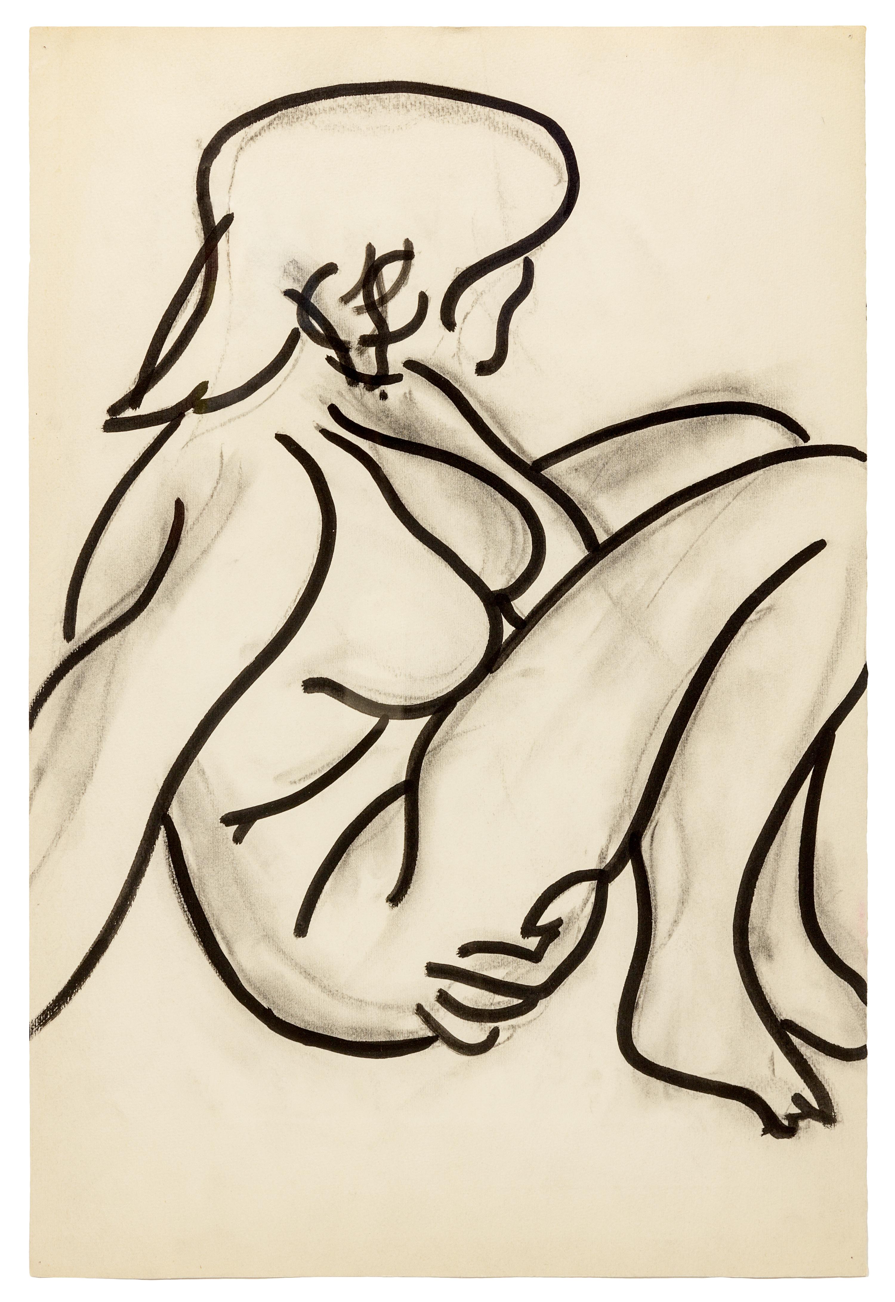 Untitled (Seated Nude and Vignettes from Above)