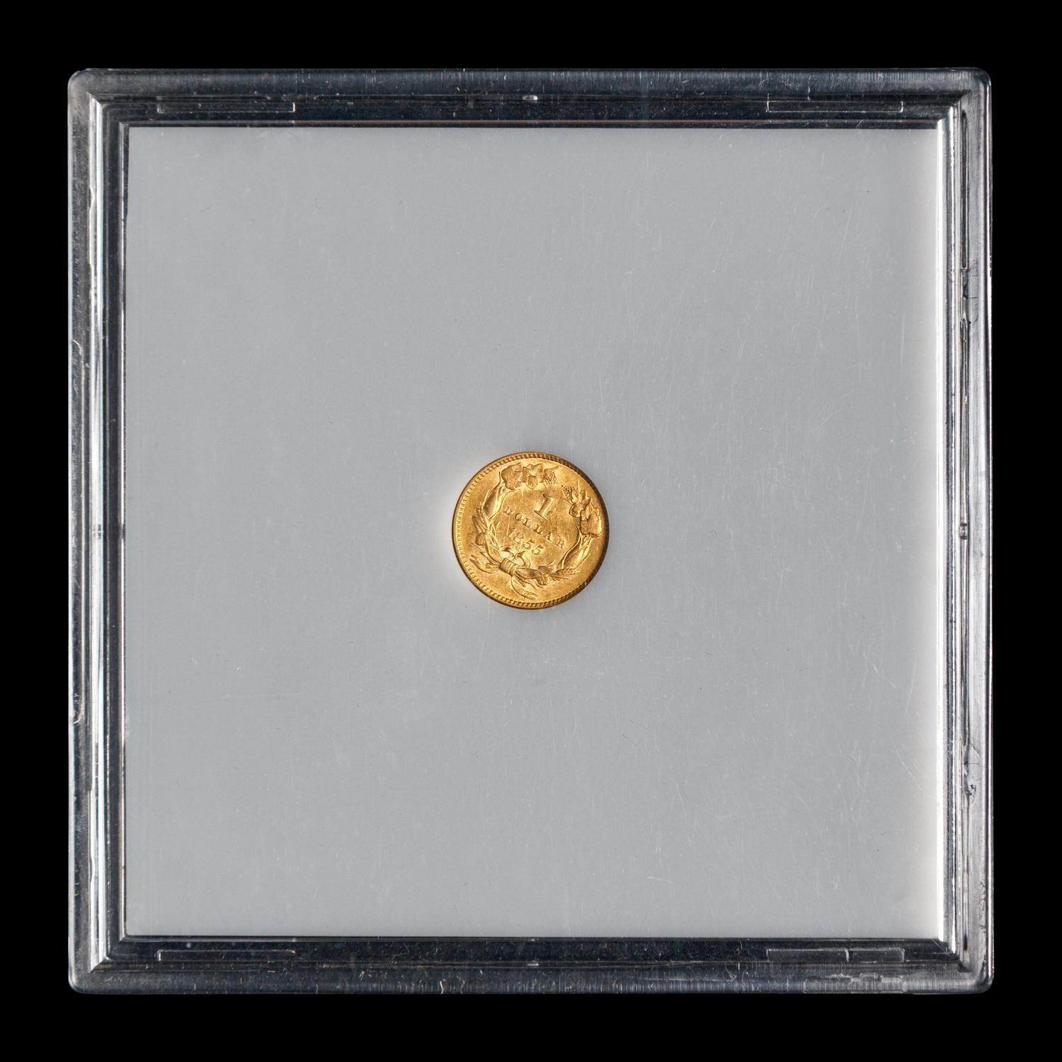 An 1855 Indian Princess $1 Gold Coin