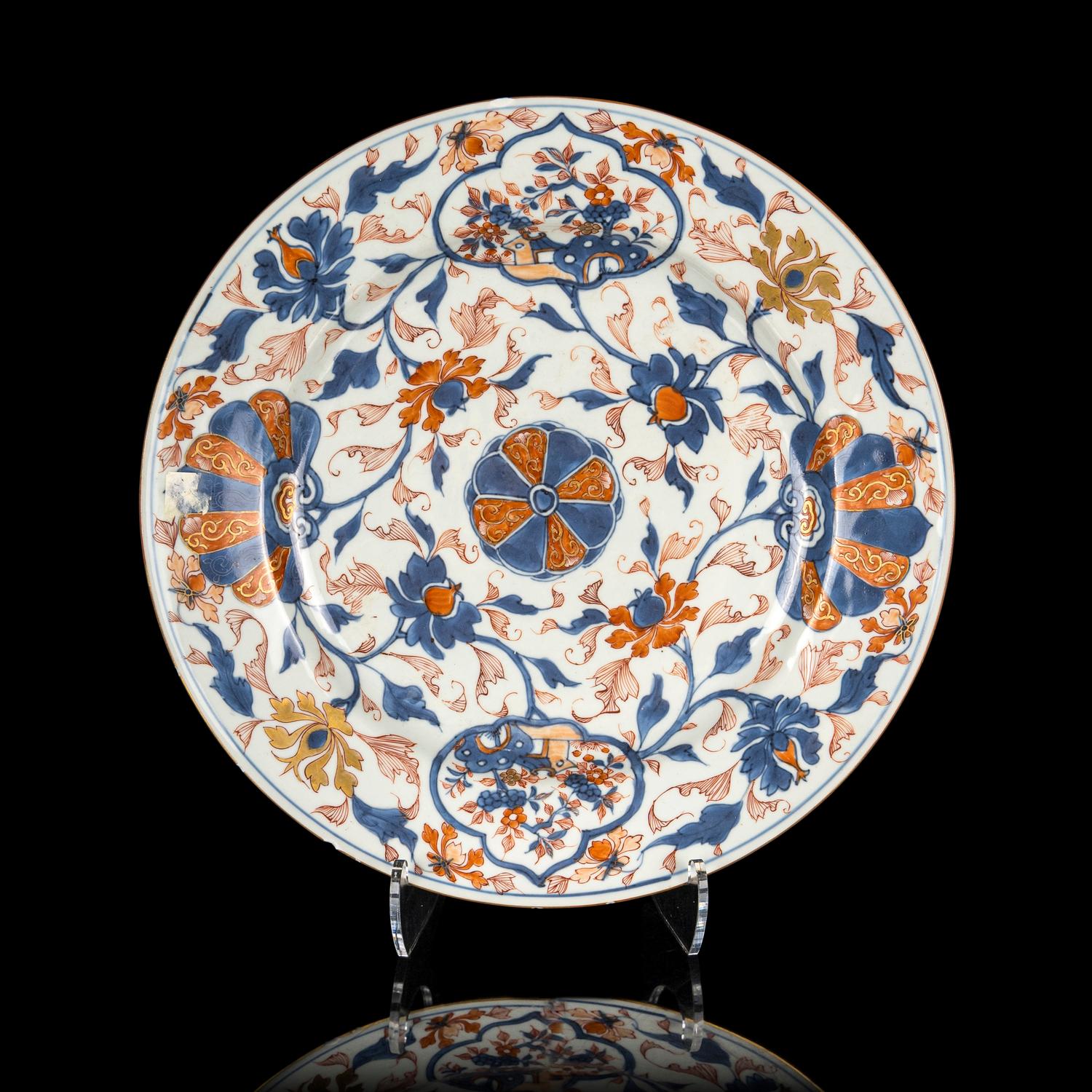 Three Chinese Export Porcelain Plates