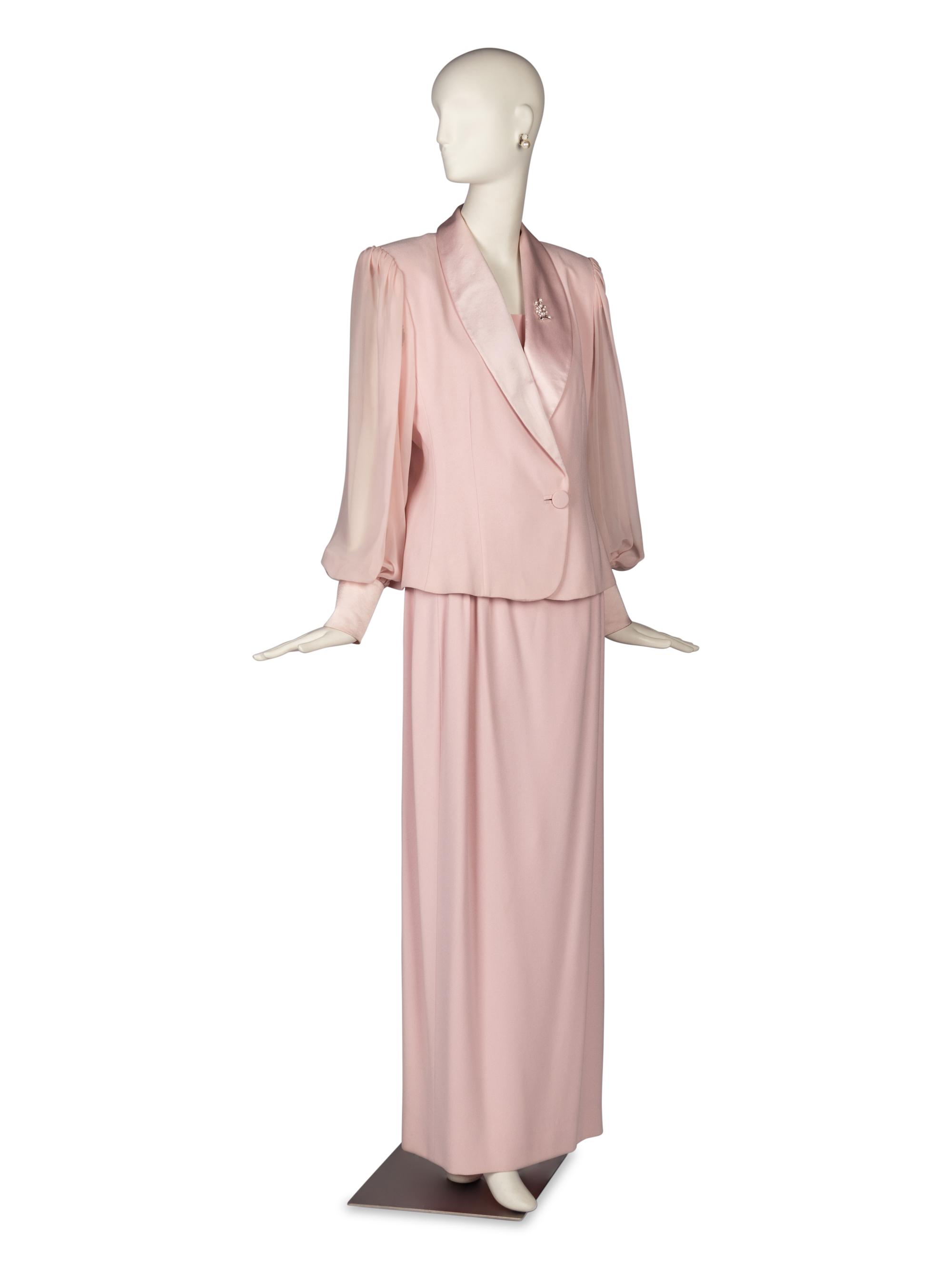 Rizik Brothers Suit, Manolo Blahnik Pumps, and Collection of Costume Jewelry