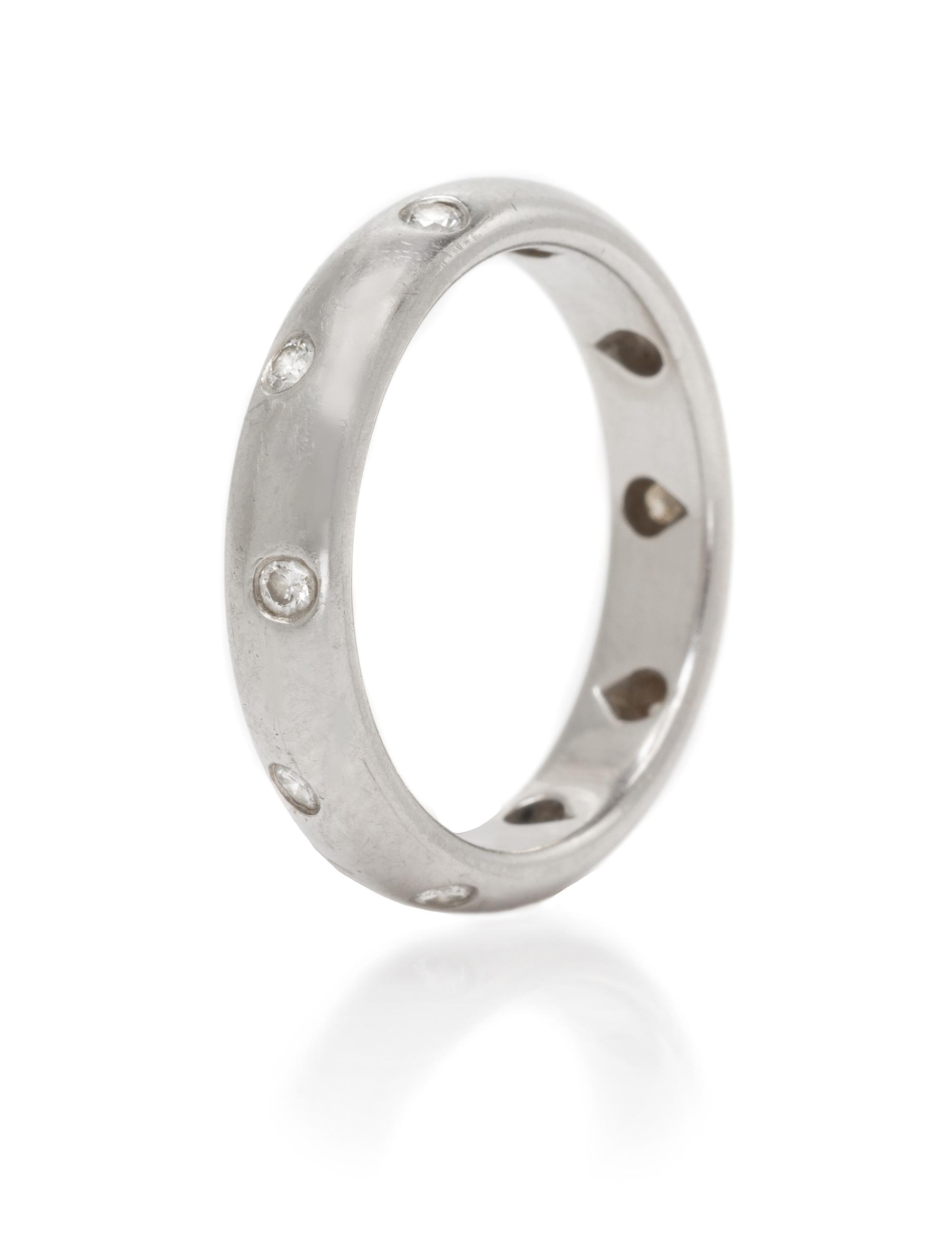 A Platinum and Diamond "Etoile" Ring, Tiffany & Co., 5.10 dwts.