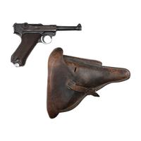 ** 42 Code 1938 Dated P.08 Luger in Holster with Two Magazines