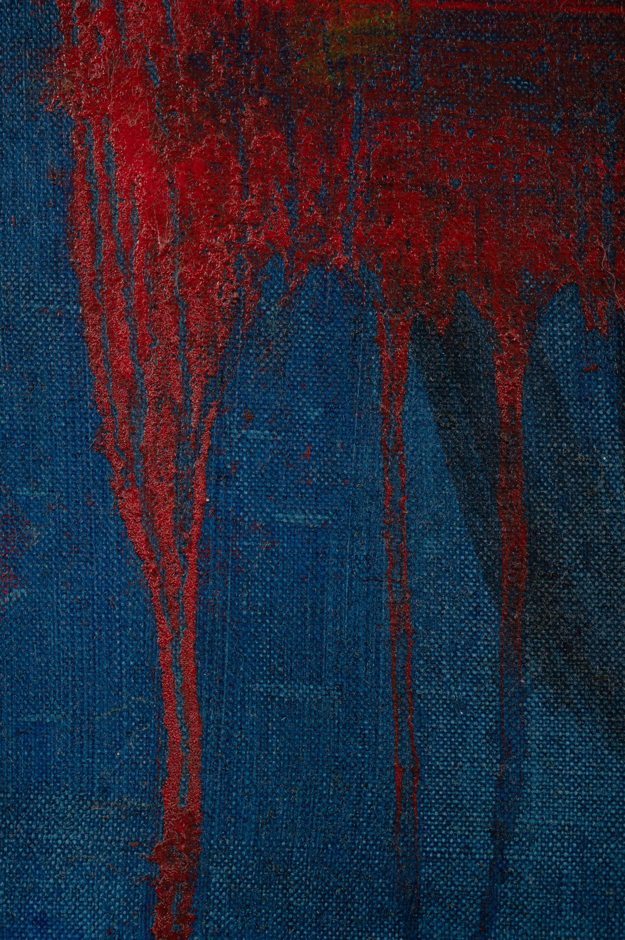 Untitled (Red on Blue)