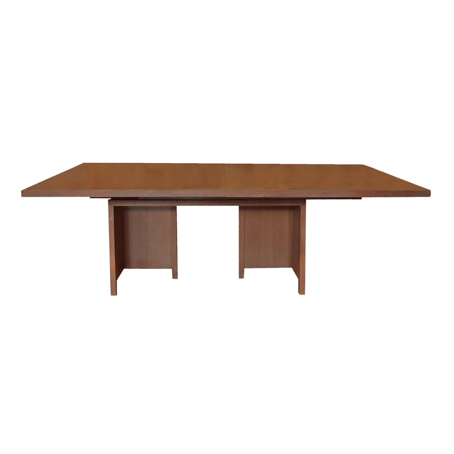 A Frank Lloyd Wright Style Table from the Frederick C. Bogk House, Milwaukee, WI. 105" W x 42" D x 26" H — United States