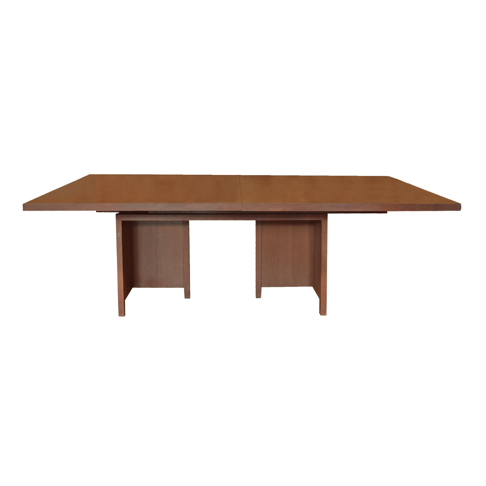 A Frank Lloyd Wright Style Table from the Frederick C. Bogk House, Milwaukee, WI. 105" W x 42" D x 26" H — United States