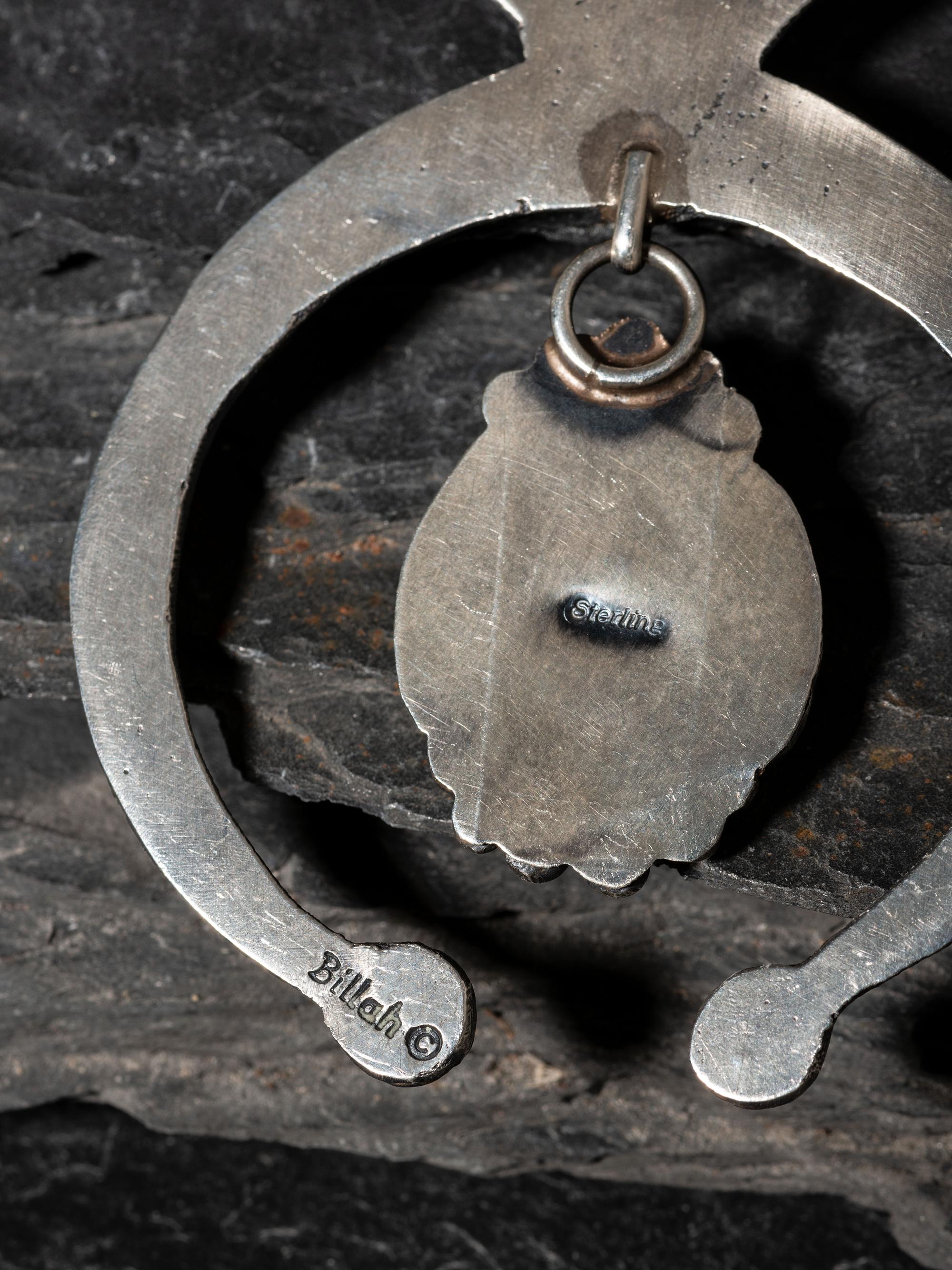 Navajo Sterling Silver and Turquoise Naja