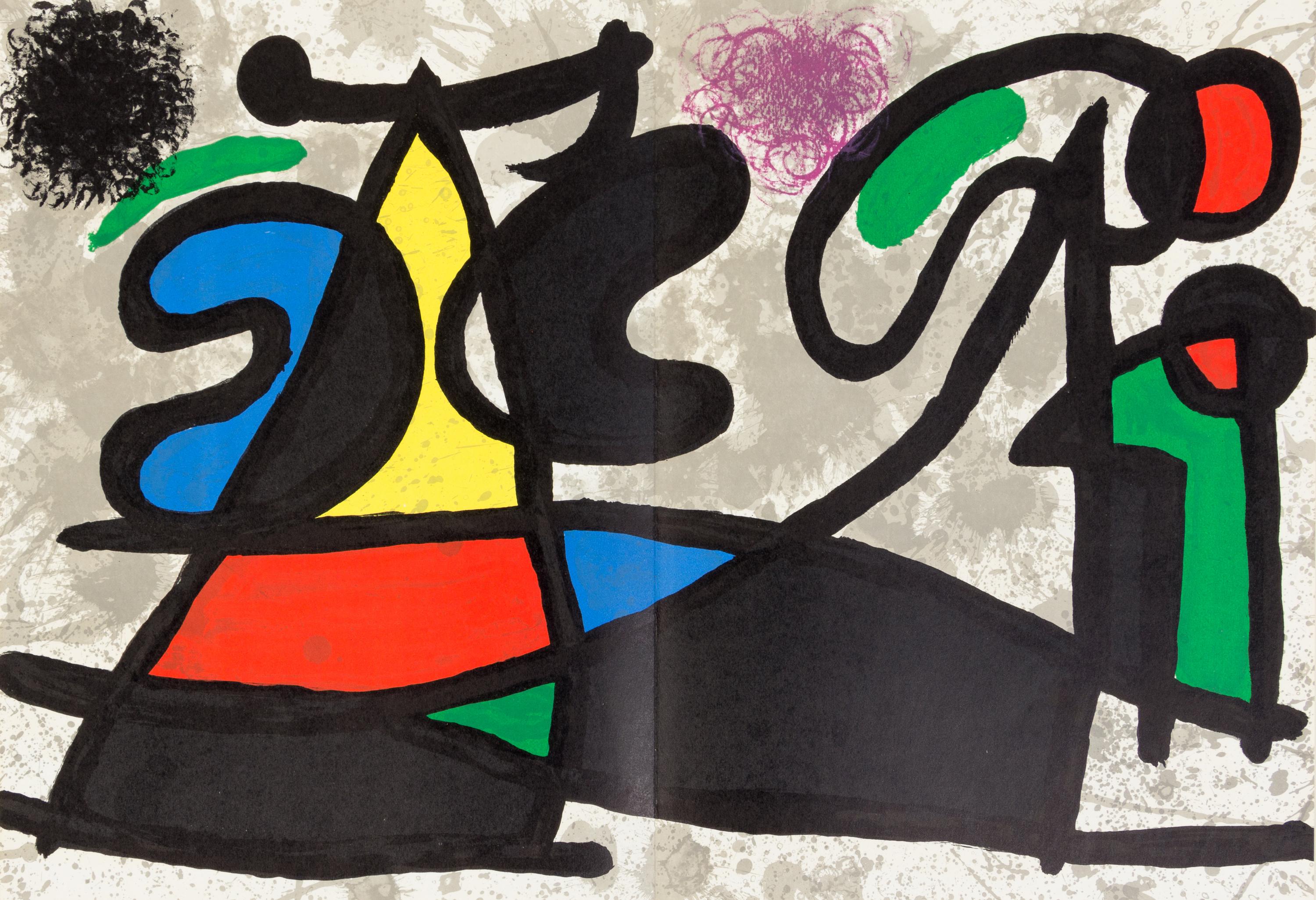 Joan Miró, (Spanish, 1893-1983), Derriere le miroir, Nos. 151-152, 186, 193-194, 203 (a group of 4)