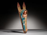 Southern Plains Beaded Cradle, with Doll