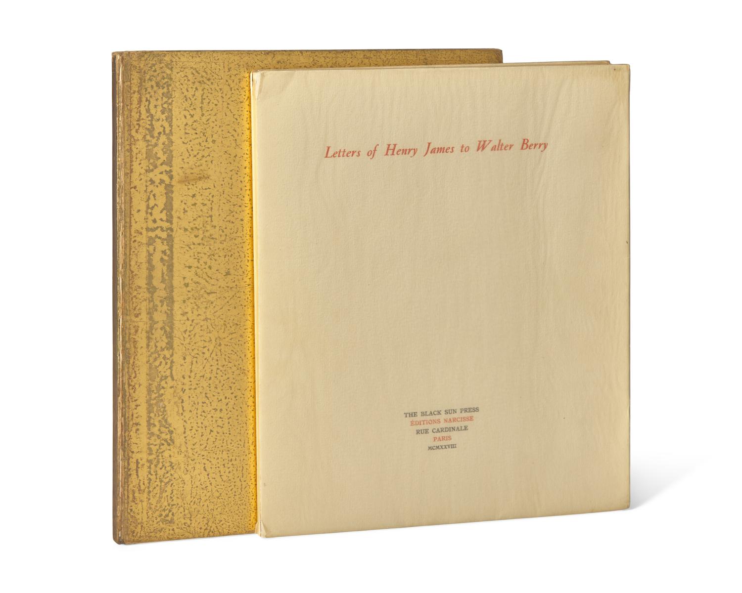 [Black Sun Press] [James, Henry, and Walter Berry] Letters of Henry James to Walter Berry
