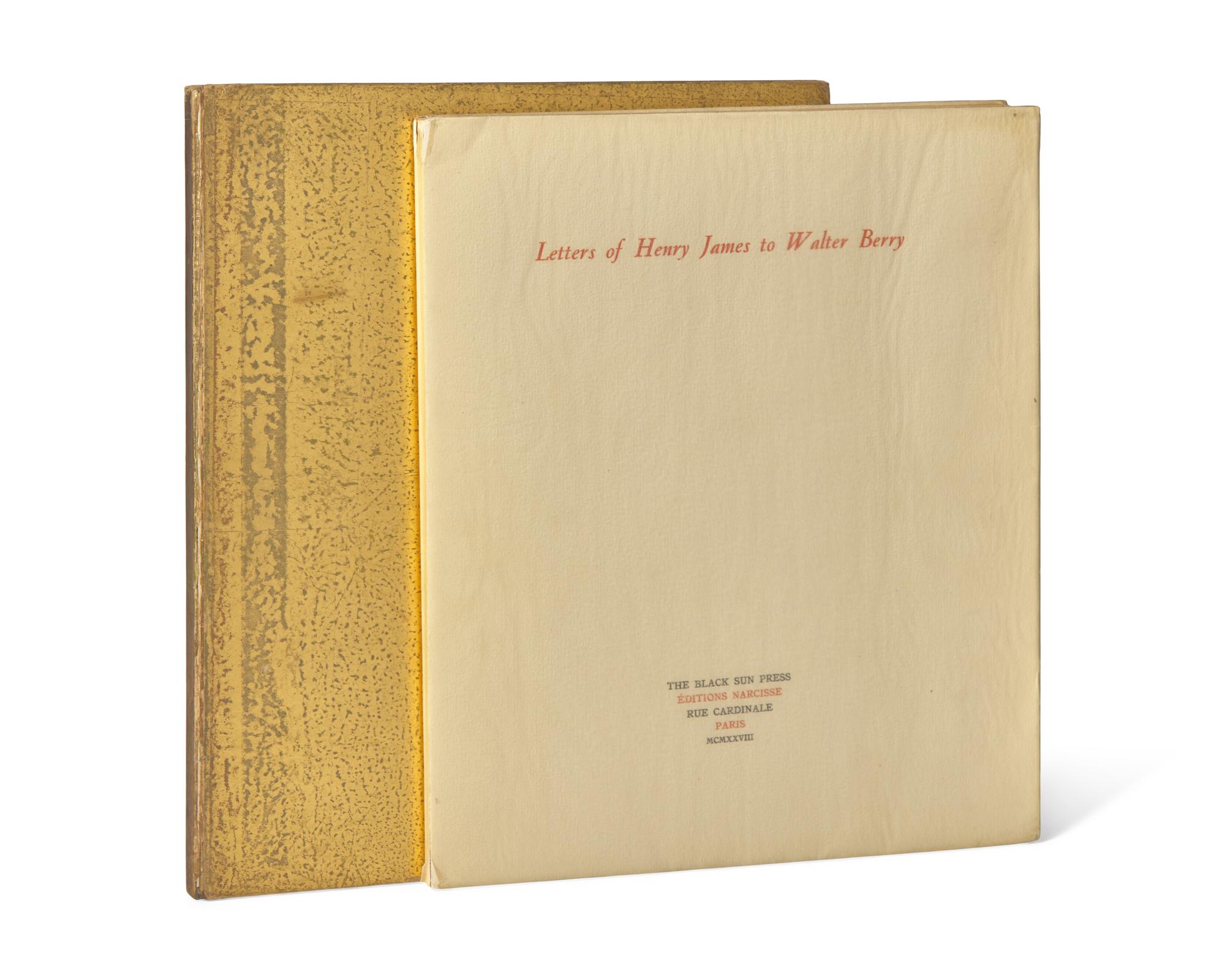 [Black Sun Press] [James, Henry, and Walter Berry] Letters of Henry James to Walter Berry