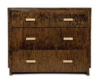 A Contemporary Palmwood-Veneered Chest of Drawers