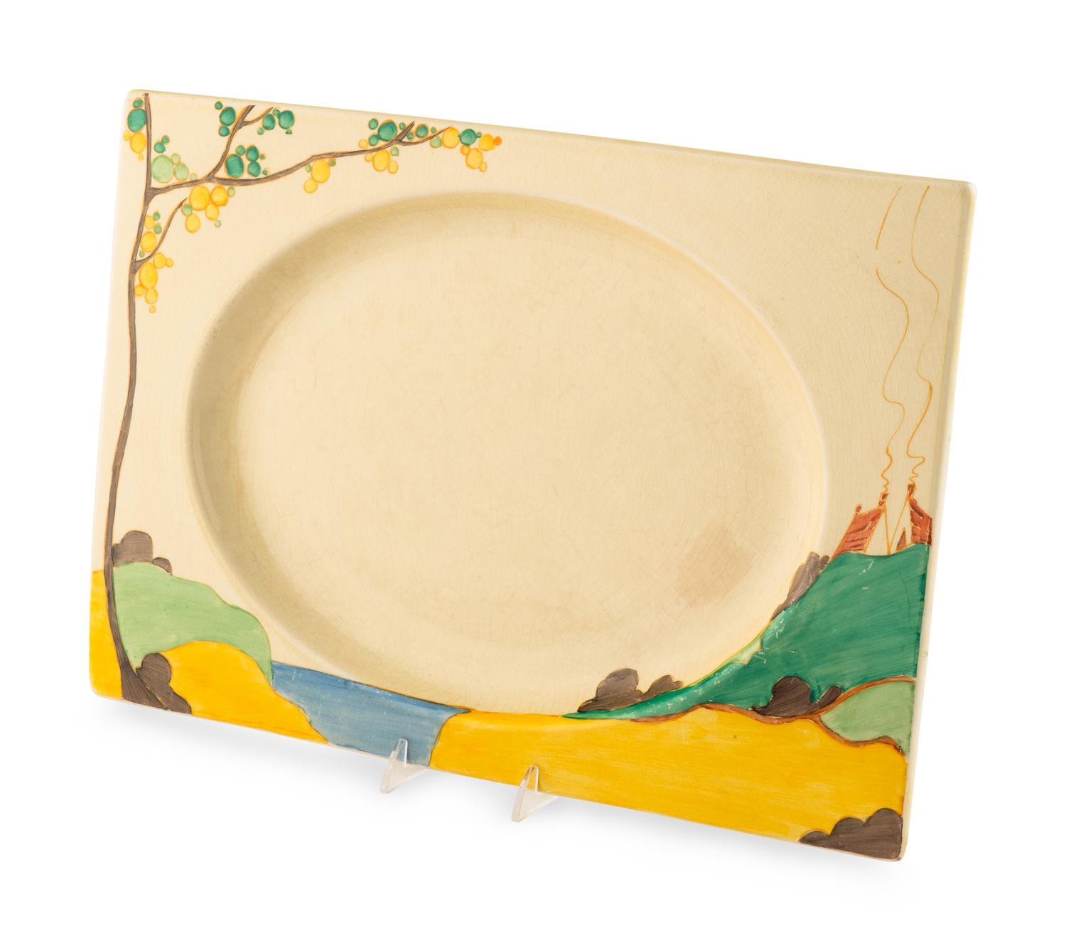 A Clarice Cliff Royal Staffordshire Glazed Earthenware Tray