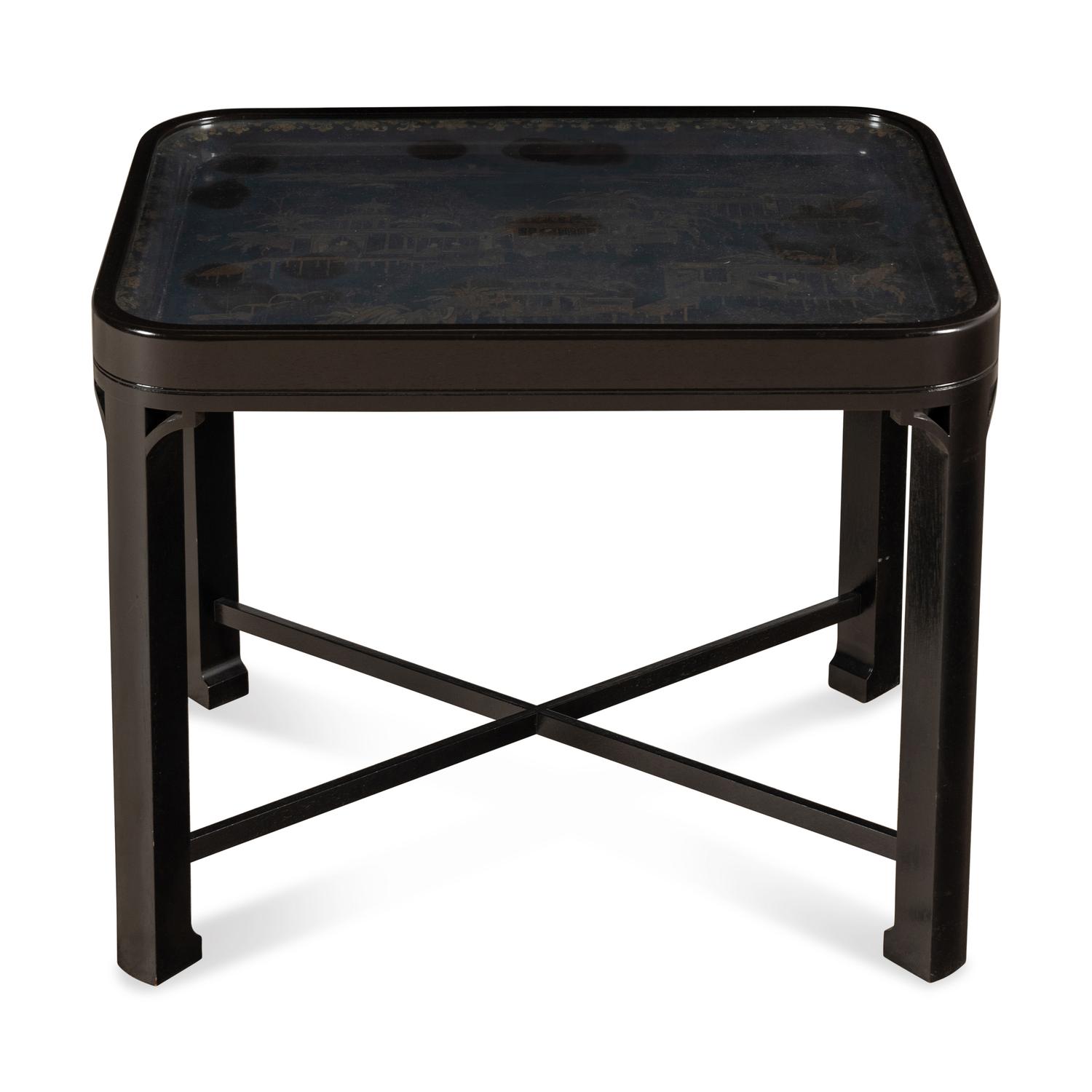 A Chinese Export Lacquer Tray Table
