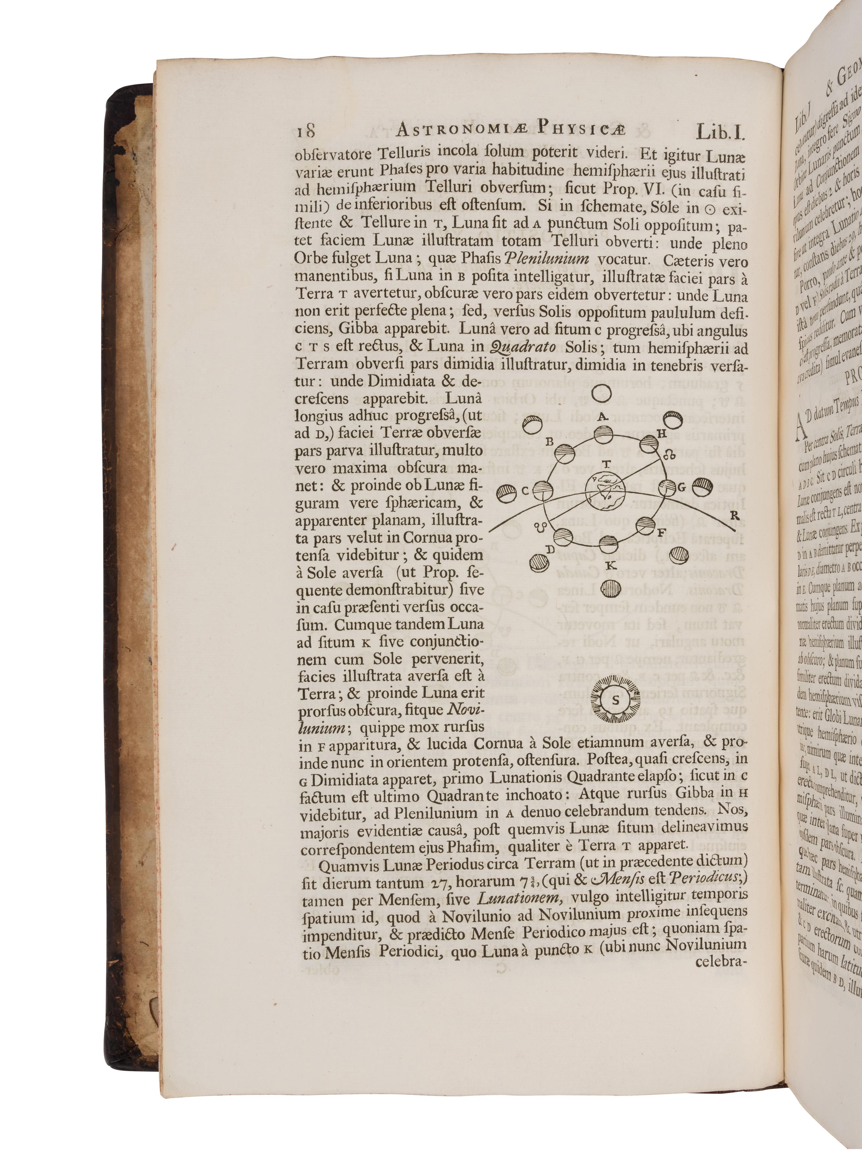 [ASTRONOMY]. GREGORY, David (1659-1708). Astronomiae, physicae & geometricae elementa . Oxford: Sheldonian Theatre, 1702.