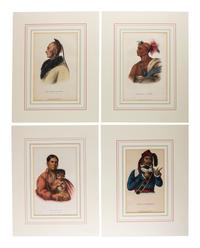 [NATIVE AMERICANS]. A group hand-colored lithographs, including McKENNEY & HALL and CATLIN.