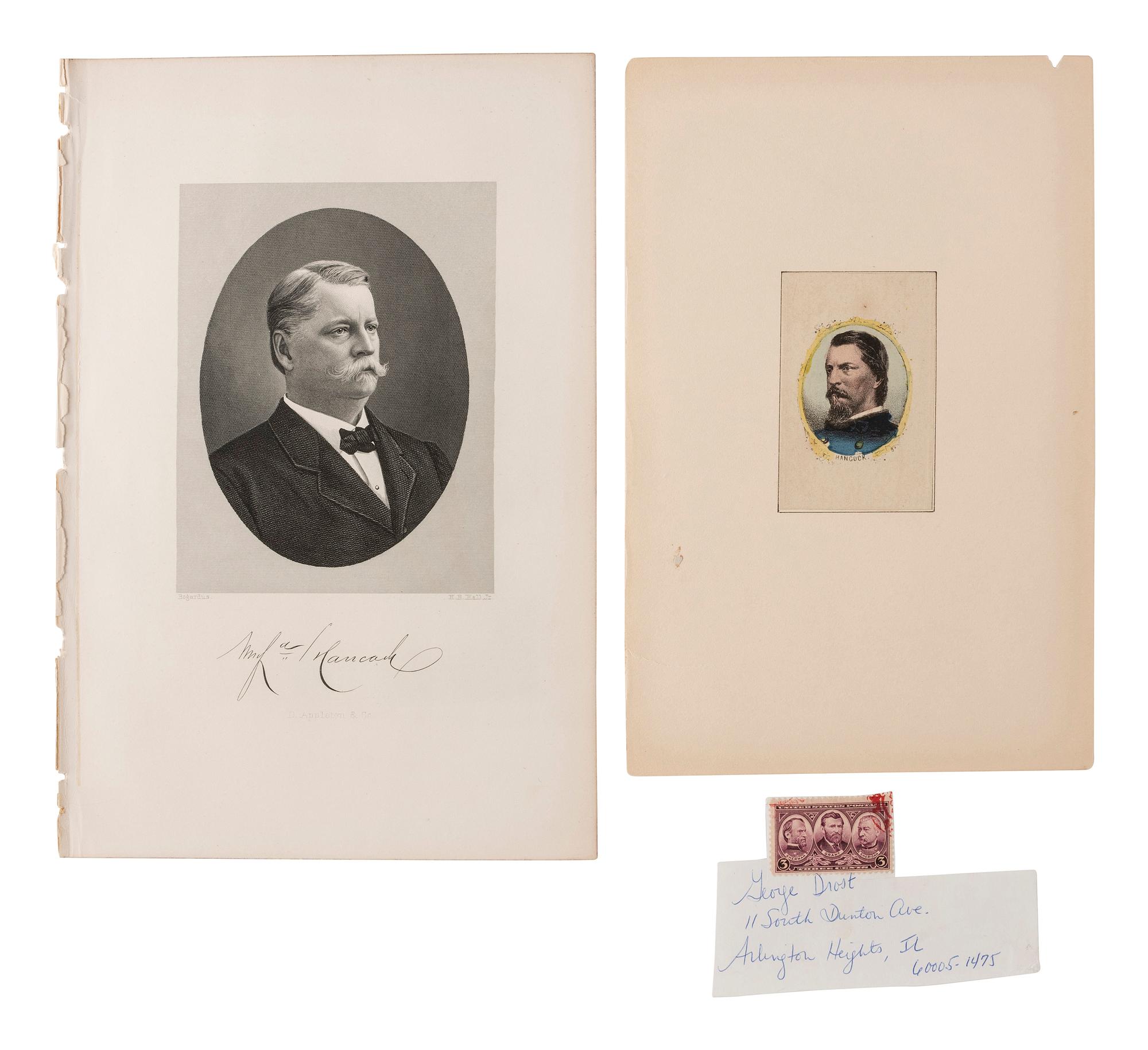 [CIVIL WAR]. Autographs from Civil War soldiers incl. Generals SHERMAN, MCCLELLAN, and BUTLER.