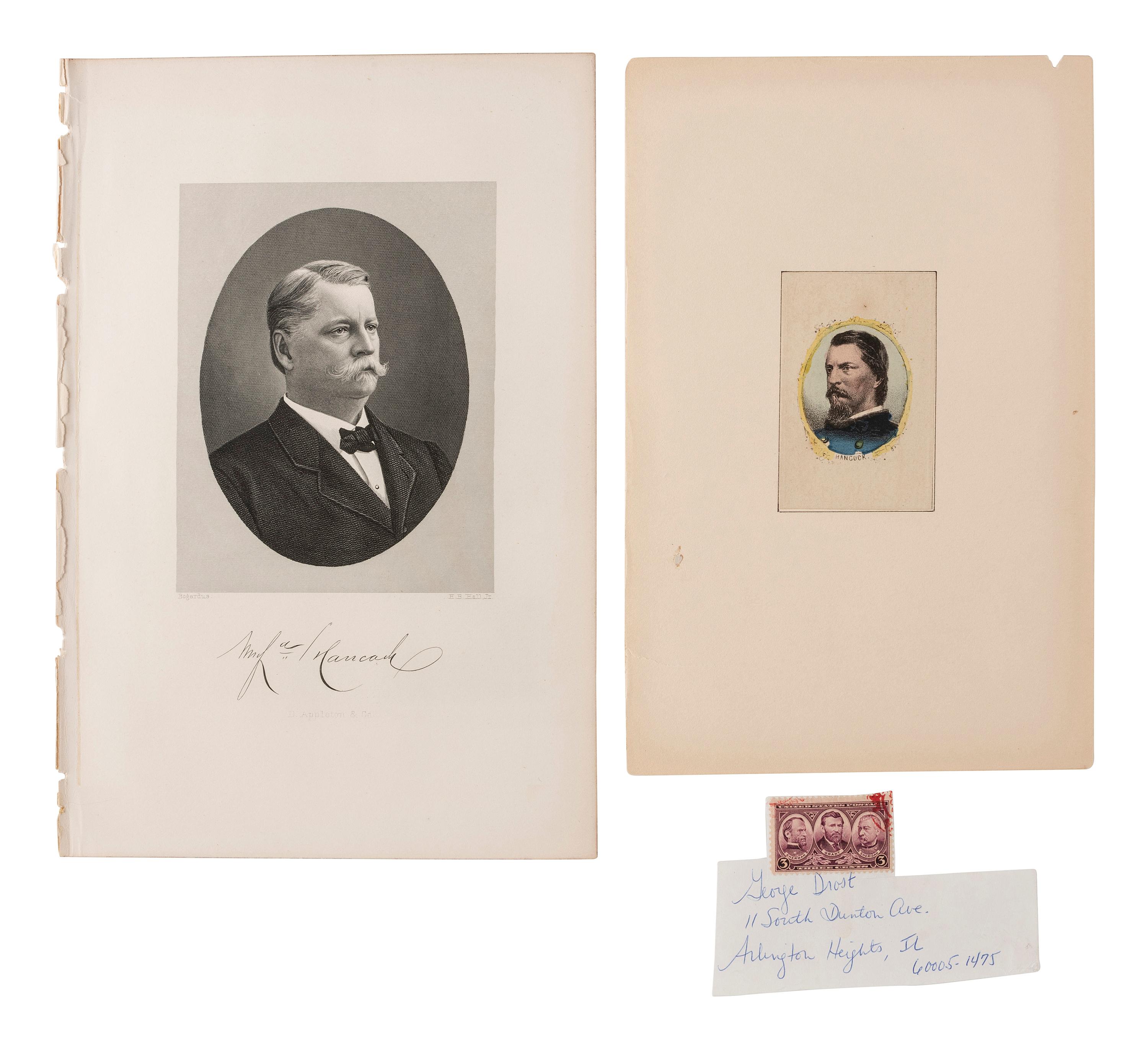 [CIVIL WAR]. Autographs from Civil War soldiers incl. Generals SHERMAN, MCCLELLAN, and BUTLER.