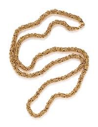 YELLOW GOLD LONGCHAIN NECKLACE