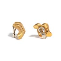 BUCCELLATI, YELLOW GOLD CLIP EARRINGS
