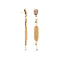 RICHARD KIMBALL, DIAMOND AND OPAL DOUBLET EARRINGS
