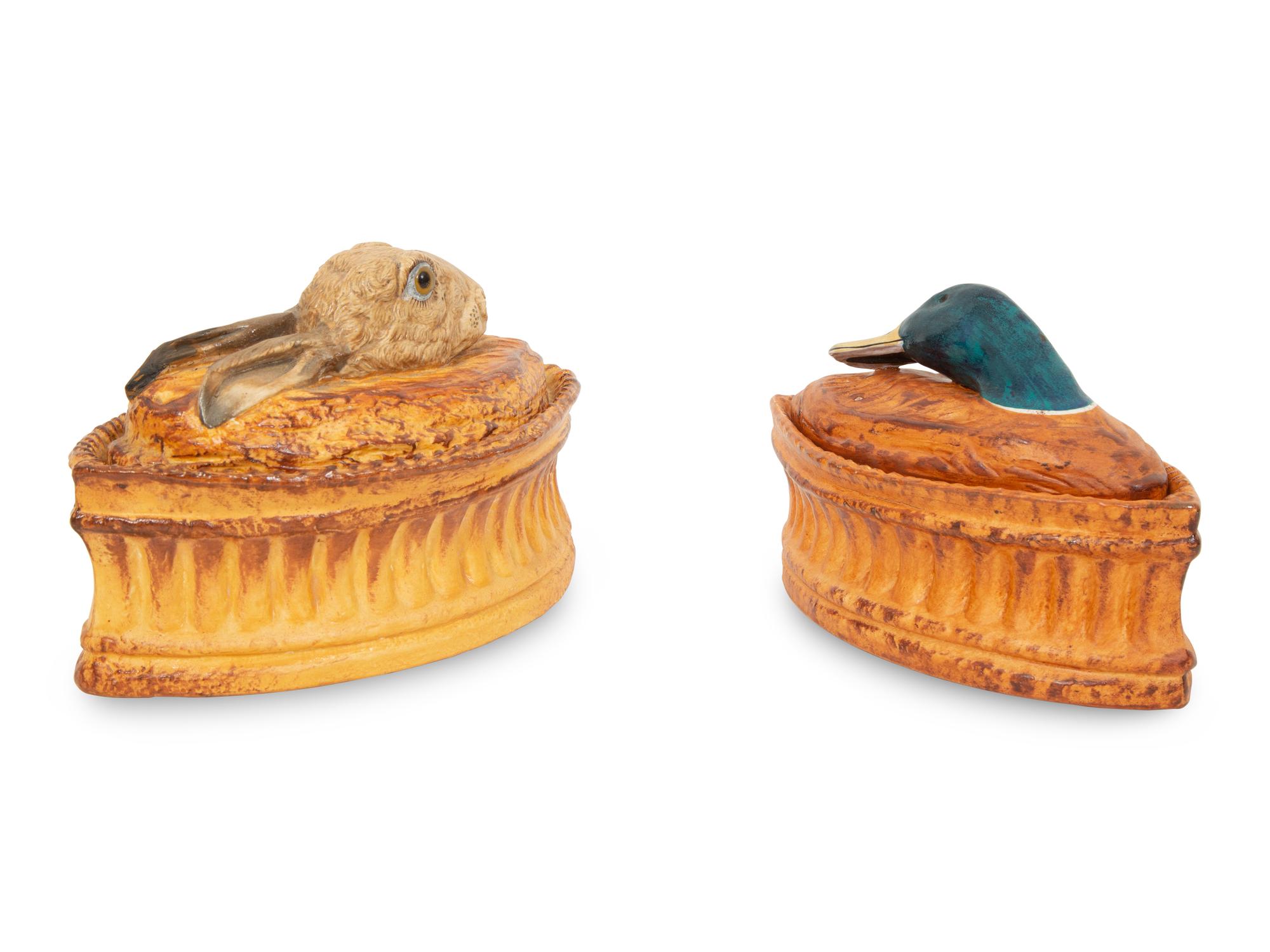 Two French Porcelain Game Tureens by Pillivuyt