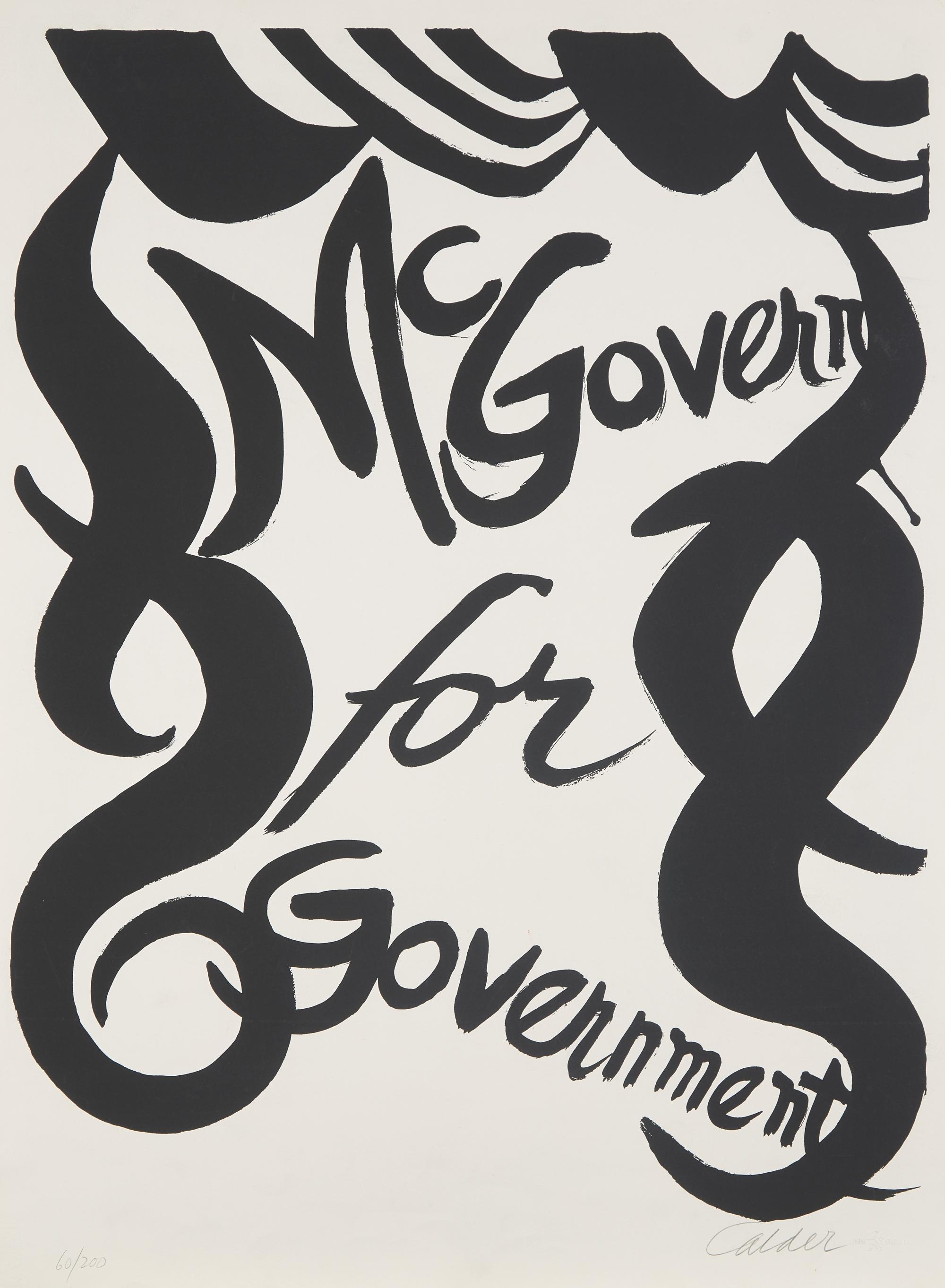 Alexander Calder (American, 1898–1976) — McGovern for McGovernment, 1972