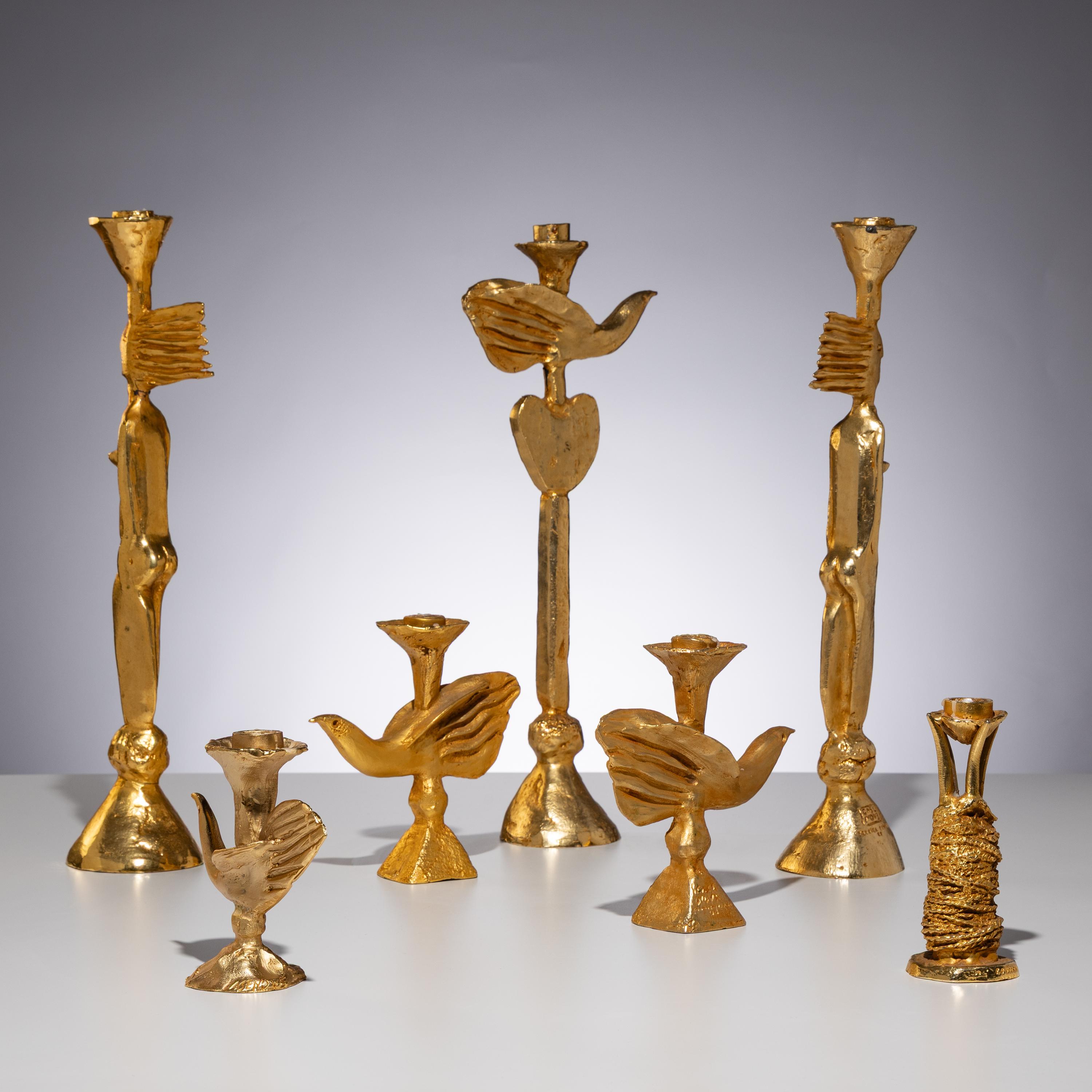 Pierre Casenove (French, b. 1943) — Group of 7 Candlesticks, 1994 for Fondica, France