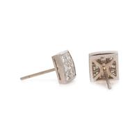WHITE GOLD AND DIAMOND STUD EARRINGS