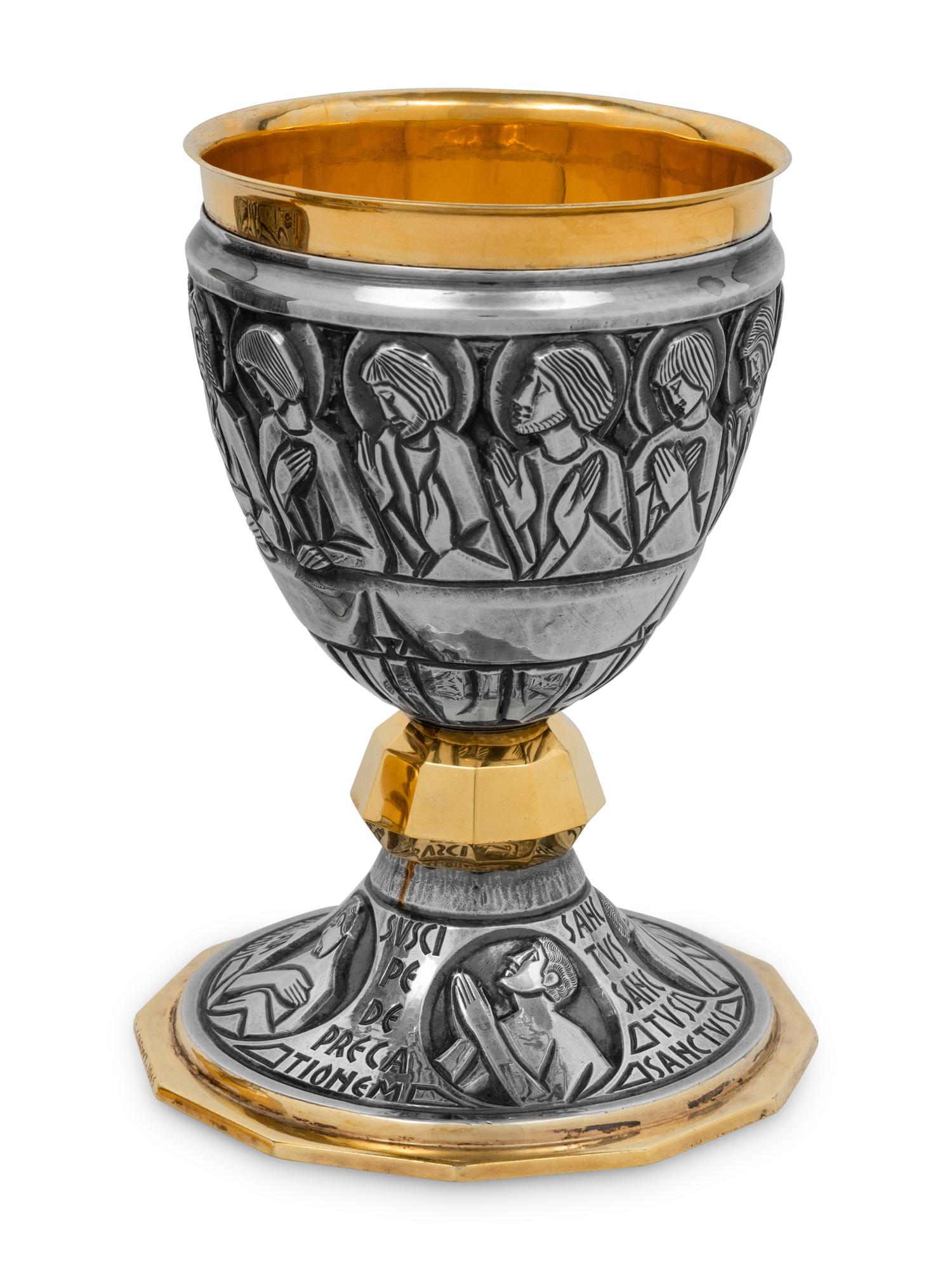 Two Silver Communion Chalices
