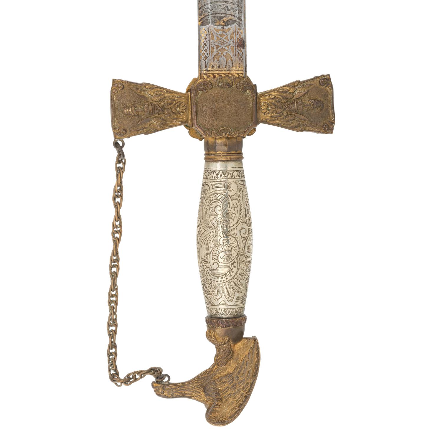 Pre-Civil War Silver Hilted Eagle Pommel Militia Presentation Sword of John Starkweather - Milwaukee Light Guard and later Civil War General